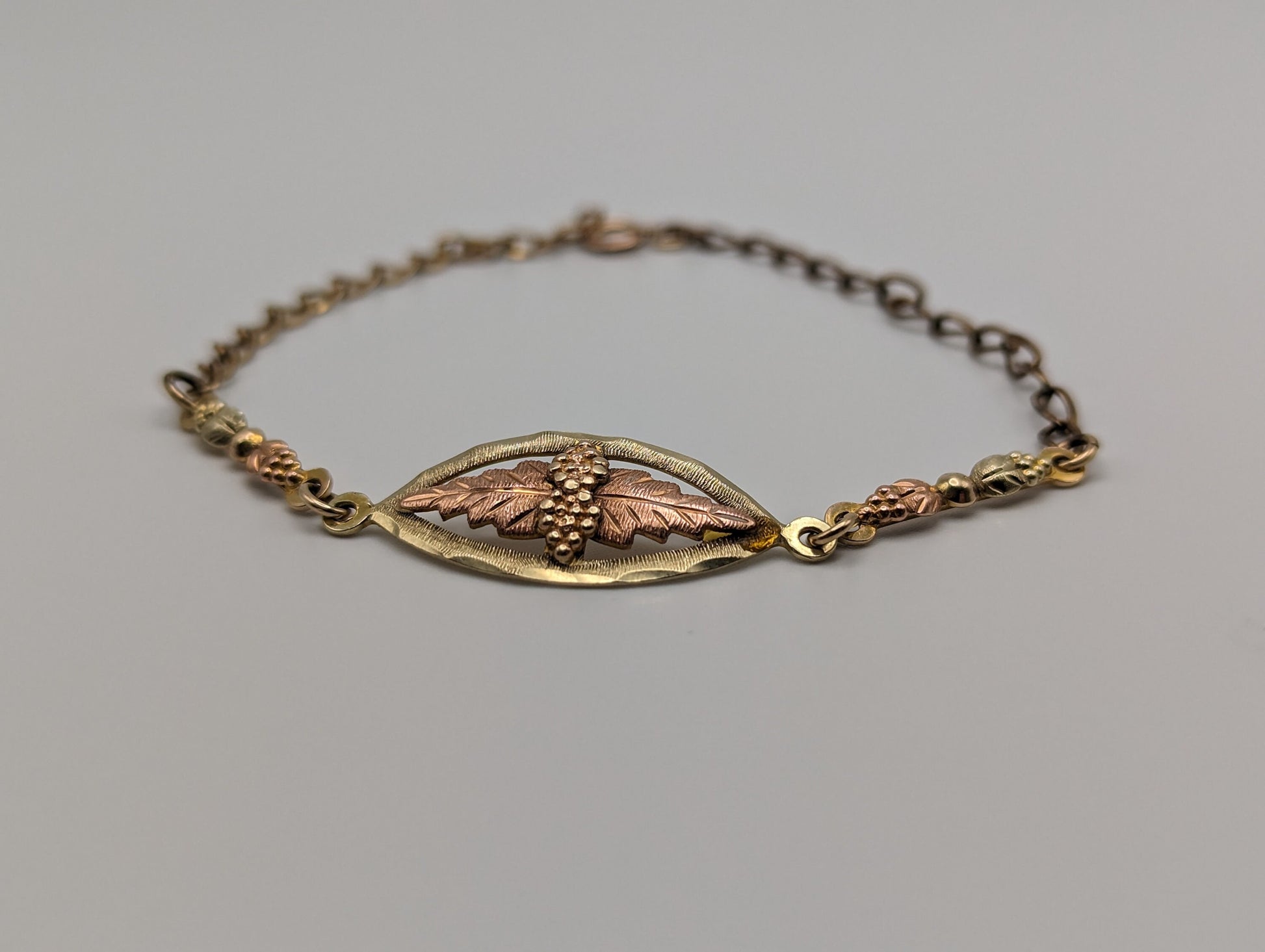 10k 12k Black Hills Gold Rose Gold Vine Bracelet. Black Hills Gold 10k Vine Bracelet.