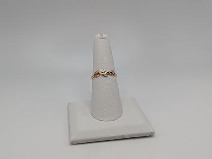 10k 12k Black Hills Gold Promise Ring. Infinity Twist Multi-tone Gold Signet Ring Black Hill Band. Rose Gold Flower Vine Ring.