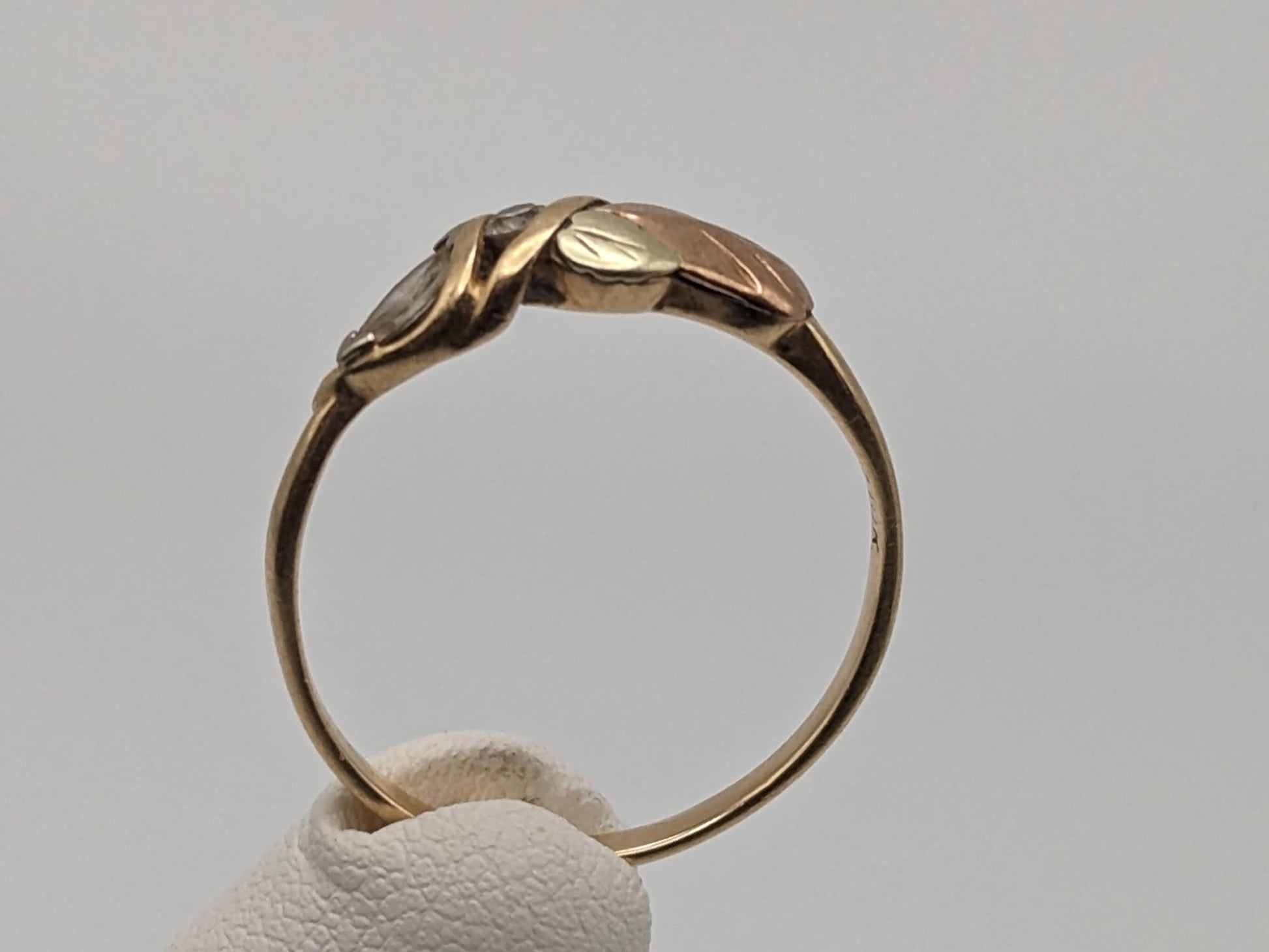 10k 12k Diamond Black Hills Gold Ring Multi-tone Gold Black Hills Engagement Ring Wedding Band Gold Diamond Ring