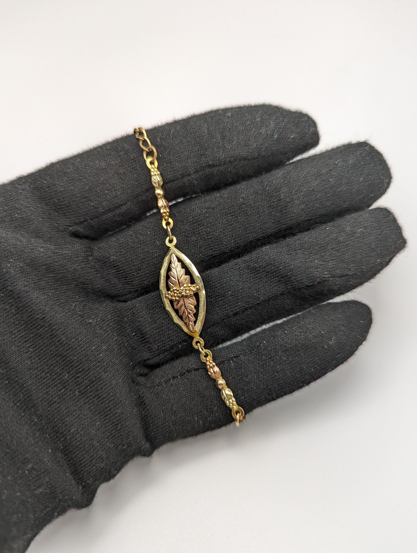 10k 12k Black Hills Gold Rose Gold Vine Bracelet. Black Hills Gold 10k Vine Bracelet.