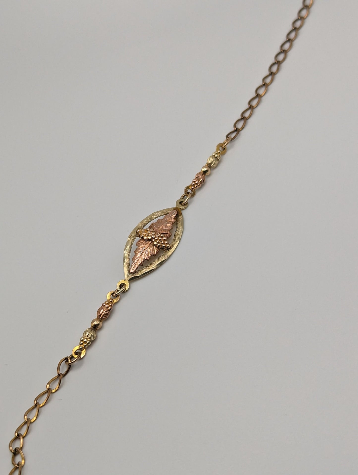 10k 12k Black Hills Gold Rose Gold Vine Bracelet. Black Hills Gold 10k Vine Bracelet.