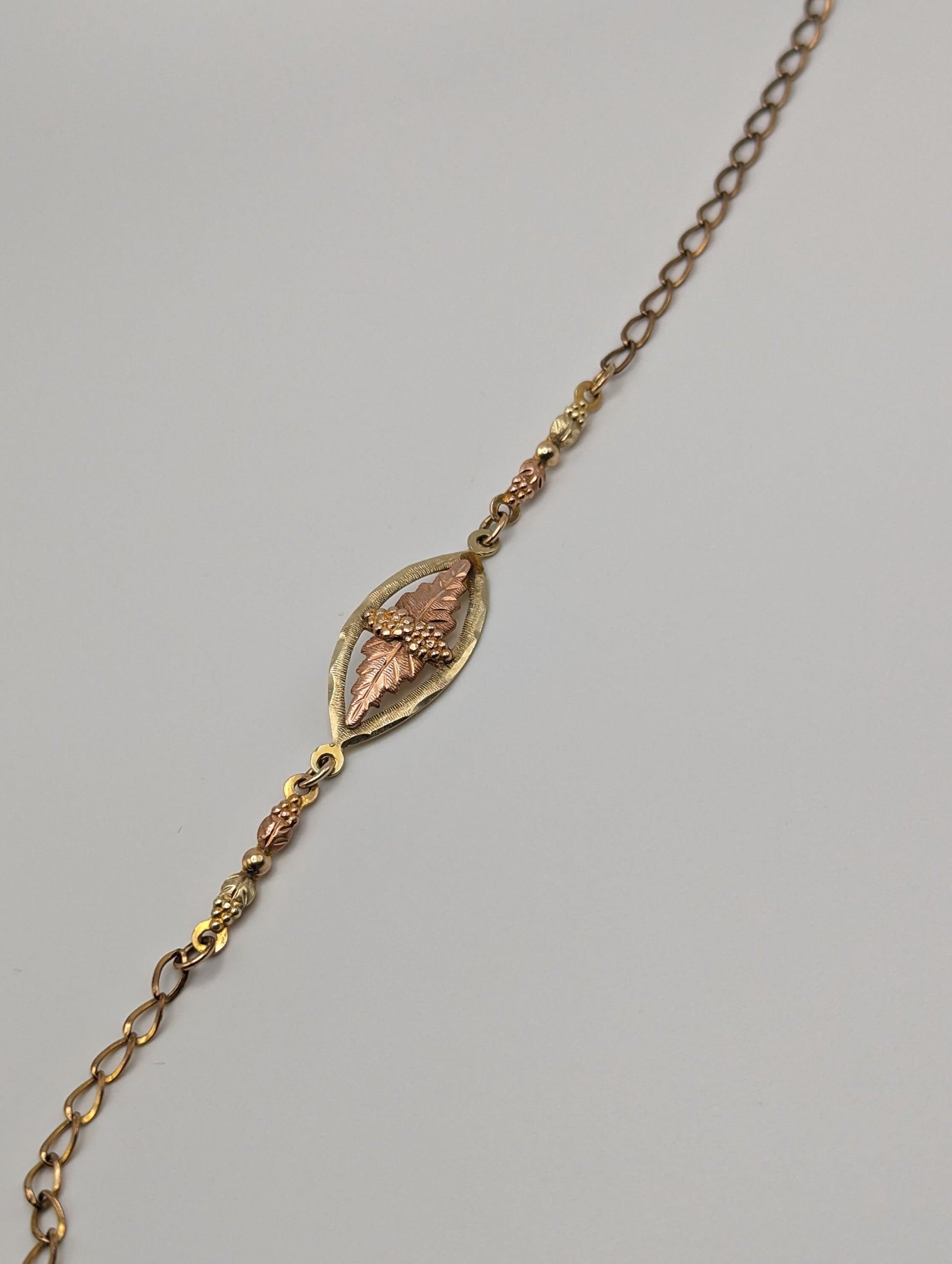 10k 12k Black Hills Gold Rose Gold Vine Bracelet. Black Hills Gold 10k Vine Bracelet.