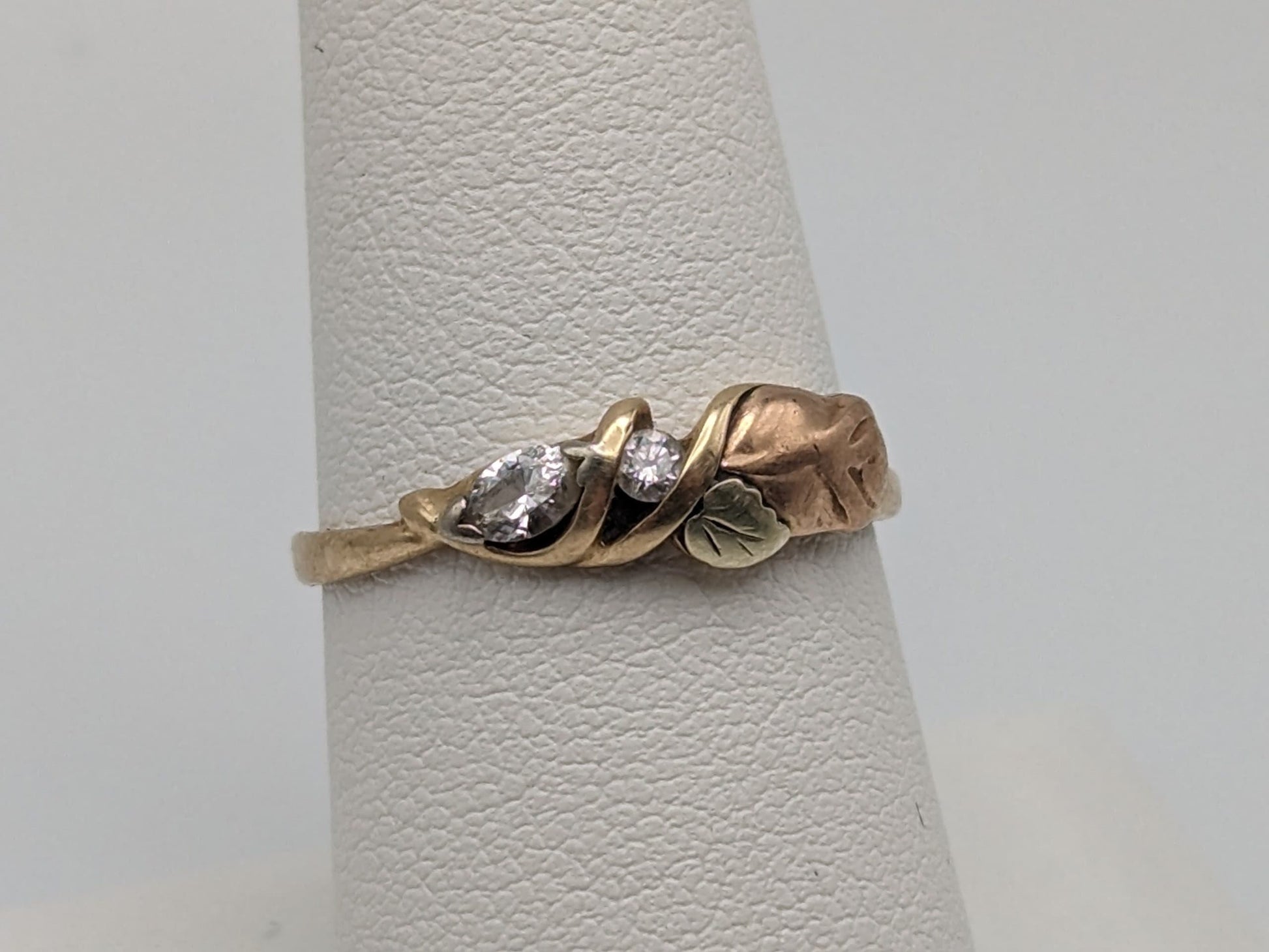 10k 12k Diamond Black Hills Gold Ring Multi-tone Gold Black Hills Engagement Ring Wedding Band Gold Diamond Ring