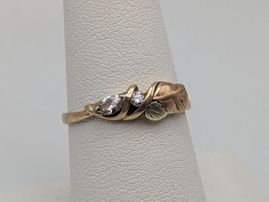 10k 12k Diamond Black Hills Gold Ring Multi-tone Gold Black Hills Engagement Ring Wedding Band Gold Diamond Ring